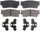 Element3 Replacement Ceramic Front Disc Brake Pads Set for Select Asuna Sunrunner, Chevrolet, Geo, GMC Tracker, Suzuki Sidekick/X90 Model Years (PGD418C)