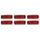 5 Diode Single Row LED Light Red, 6 Pack