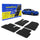 Goodyear Custom Fit Car Floor Liners for Tesla Model 3 2017-2020 Black/Black 4 Pc. Set All-Weather Diamond Shape Liner Traps Dirt Liquid Precision Interior Coverage - GY004273