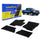 Goodyear Custom Fit Car Floor Liners for Chevrolet (Chevy) Silverado/for GMC Sierra 1500 2007-2013 Extended Cab BlackAll-Weather Diamond Shape Liner Traps DirtPrecision Interior Coverage - GY004321