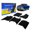 Goodyear Custom Fit Car Floor Liners for Dodge Ram 2500 2012-2018 Crew Cab Black/Black 5 Pc. Set All-Weather Diamond Shape Liner Traps Dirt Liquid Precision Interior Coverage - GY004327