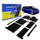Goodyear Custom Fit Car Floor Liners for Toyota Sienna 2013-2020 Black/Black 8 Pc. Set All-Weather Diamond Shape Liner Traps Dirt Liquid Precision Interior Coverage - GY004348