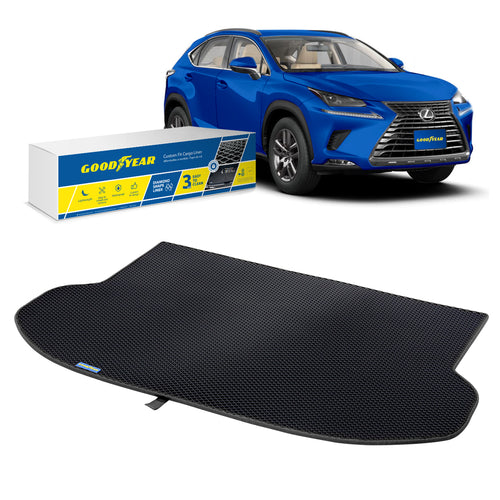 Goodyear Custom Fit Cargo Mat Liner for Lexus NX 2015-2021 - Heavy Duty Trunk Liner Dimond ShapeLuggage with WaterproofLiquid & Dirt Trapping Technology - Anti-Slip Cargo Liner - GY004523