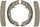 887PG Professional Grade Drum-In-Hat Parking Brake Shoe Set