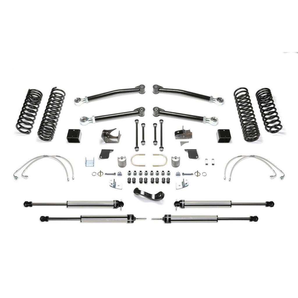 Fabtech 5" TRAIL LT W/ DLSS SHKS 2007-18 JEEP JK 4-DOOR