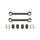 Fabtech SWAY BAR LINK KIT FIXED REAR