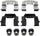 H5672A Professional Grade Disc Brake Caliper Hardware Kit