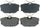 PGD877M Professional Grade Semi-Metallic Disc Brake Pad Set
