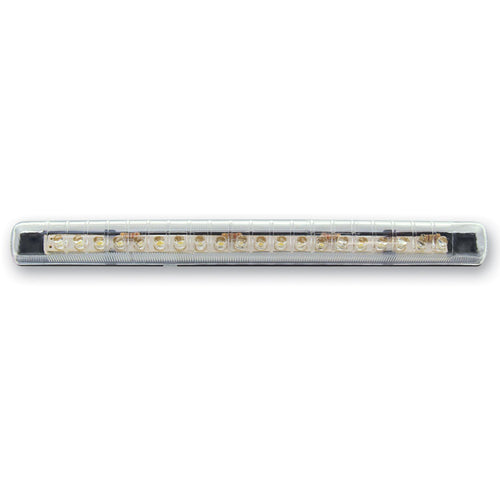 20 Diode Single Row LED Light, Clear/Blue